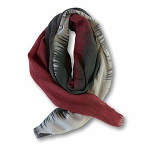 10 for $20 Burgundy & Gray Lightweight Scarf